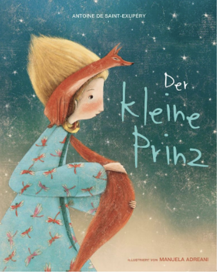Ku-Ki-Li-Co: De klenge Prënz Das Buchcover einer Veröffentlichung des "Kleinen Prinzens".