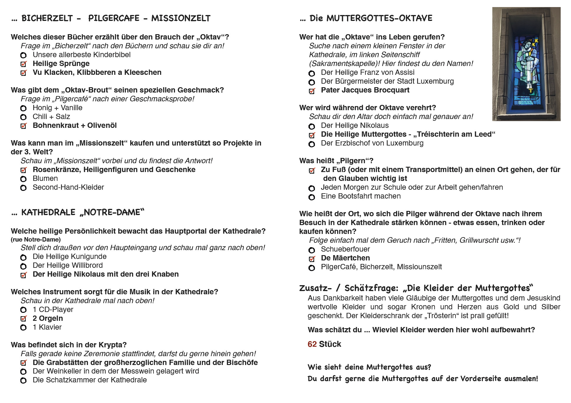 Oktave Quiz Auflösung